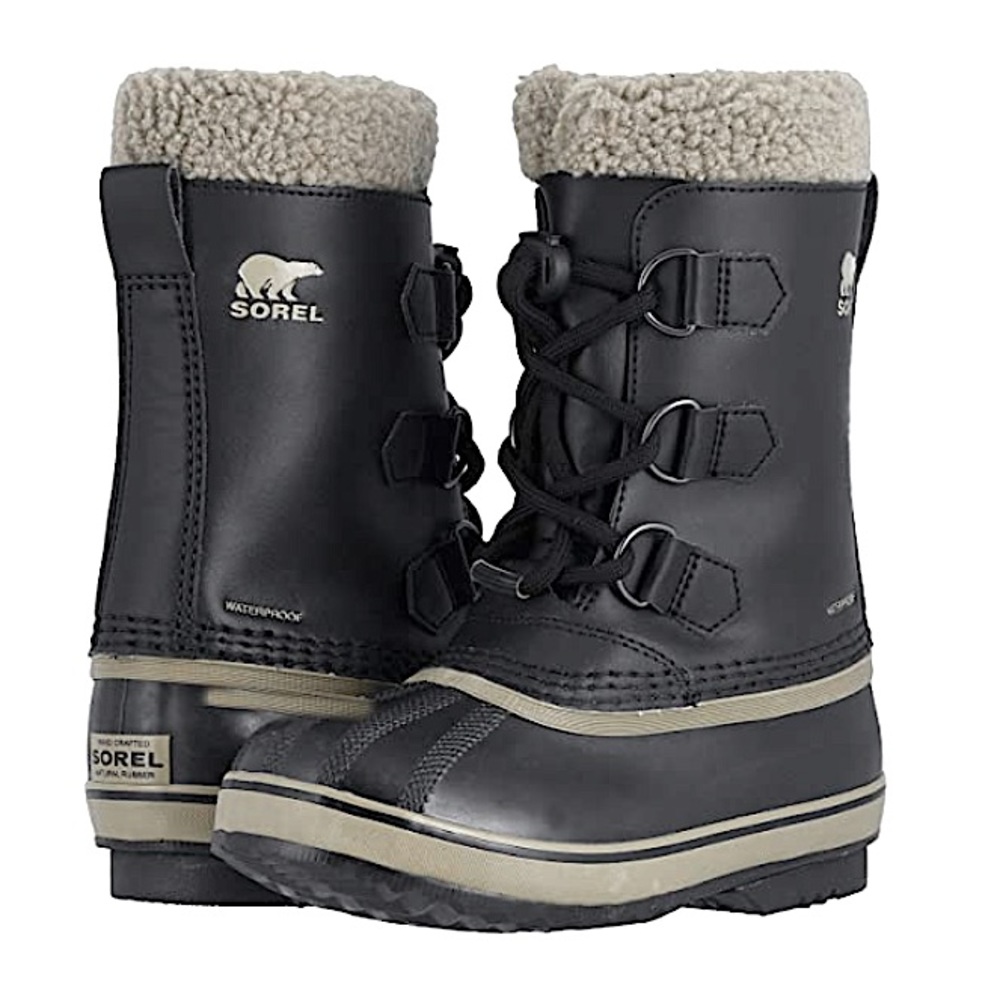 Black SOREL® Kids Yoot Pac™ TP Snow Boots